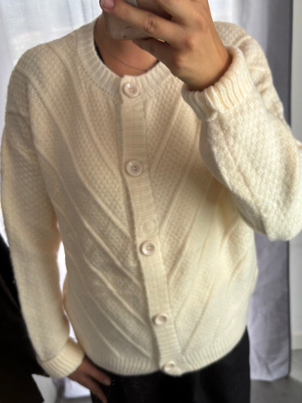 Gilet en maille texturé