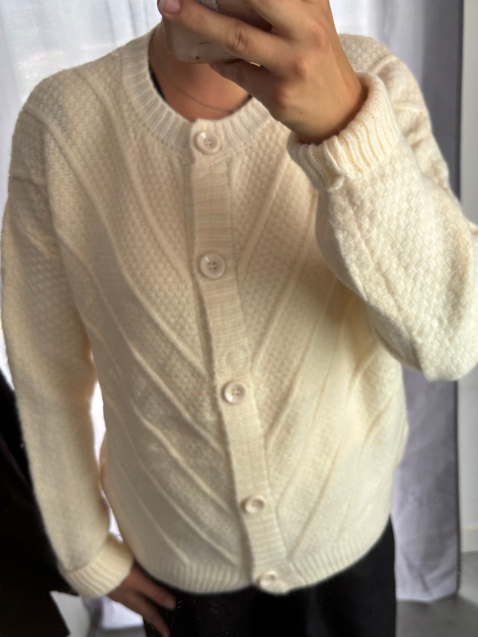 Gilet en maille texturé