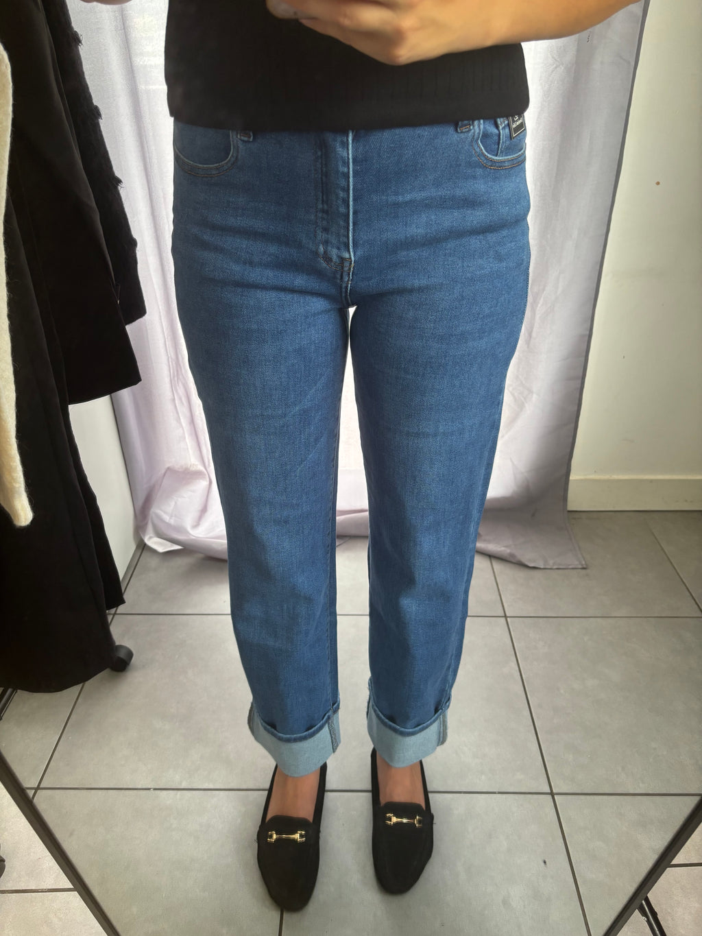 Jeans retroussés